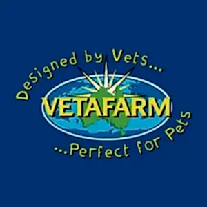 Vetafarm logo representing premium food and supplements for birds, rabbits, guinea pigs and small animals.