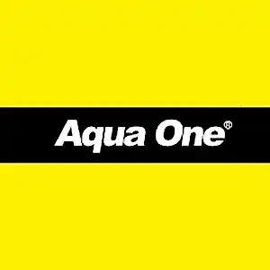 Aqua One logo representing aquarium heaters, filters, tanks, pumps and accessories stocked at Pets Everywhere